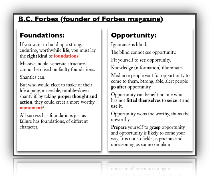 foundations and opportunities